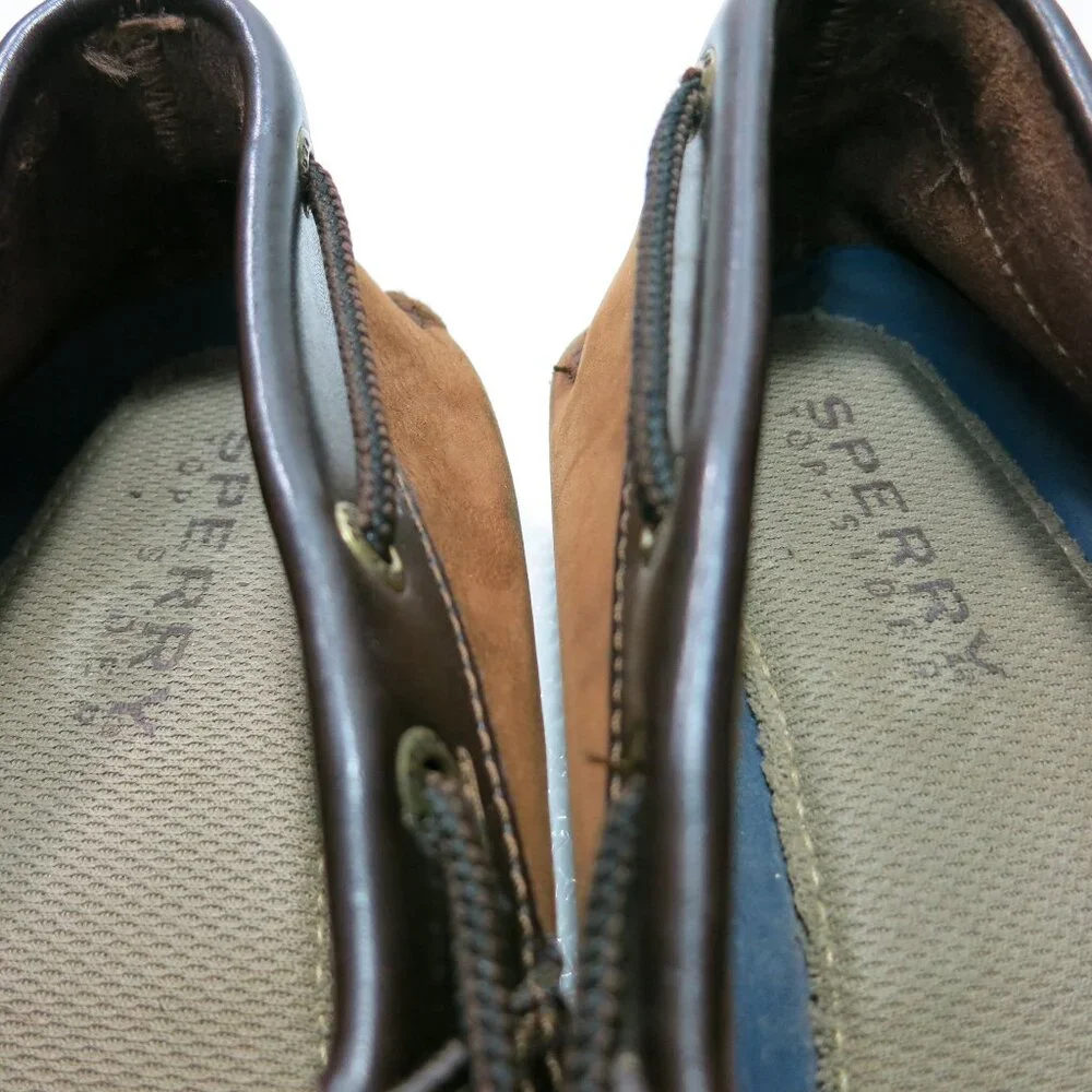 Sperry Top-Sider Two Tone Nubuck Leather Comfort Deck Boat Shoes Footwear 10 M